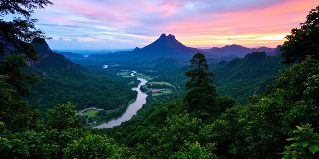 Pemandangan alam tersembunyi yang menakjubkan di Indonesia.